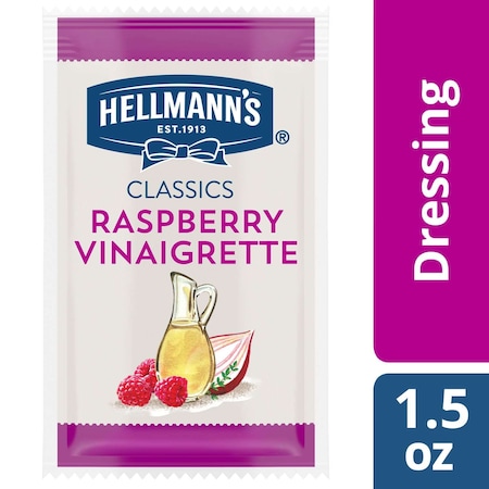 Hellmanns Salad Dressing Sachets Raspberry Vinaigrette 1.5 oz., PK102 048001007949